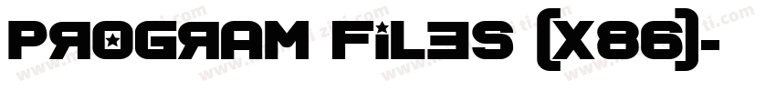 Program Files (x86)字体转换